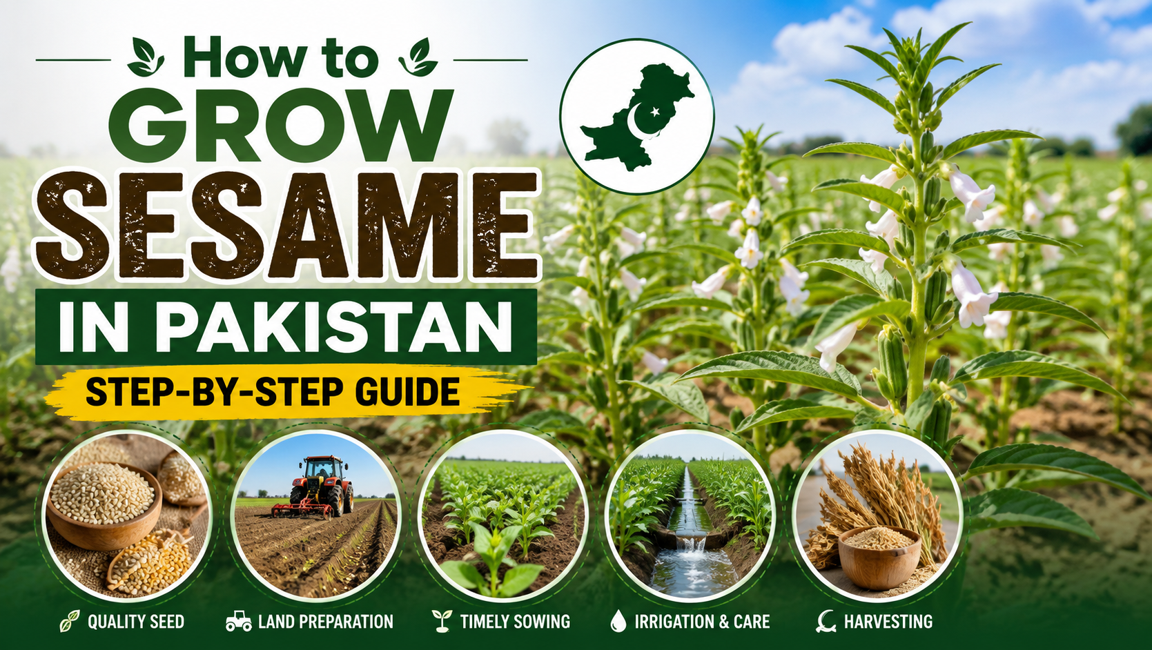How to Grow Sesame in Pakistan