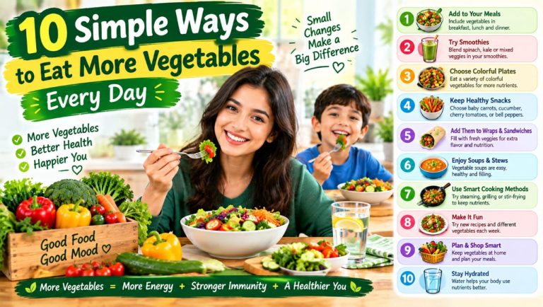 10 Simple Ways to Eat More Vegetables Every Day